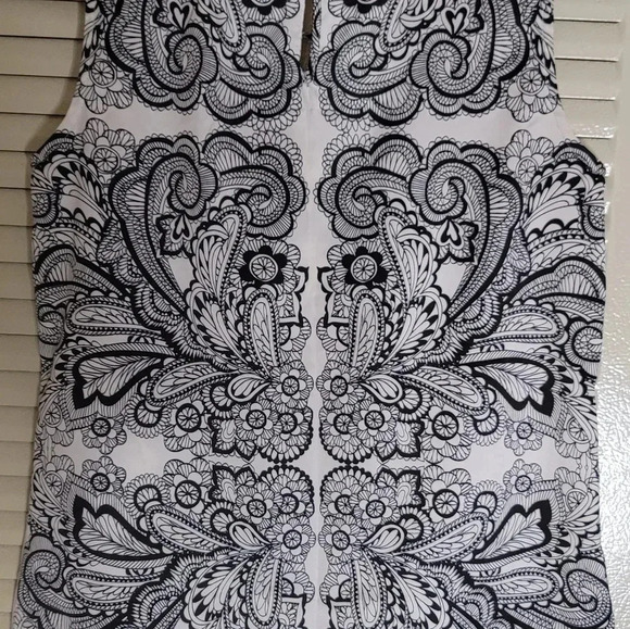 The Limited top tunic blouse black& Ivory size xs - Picture 4 of 8